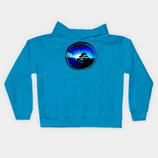 Bonsai mountain Sunrise Kids Hoodie